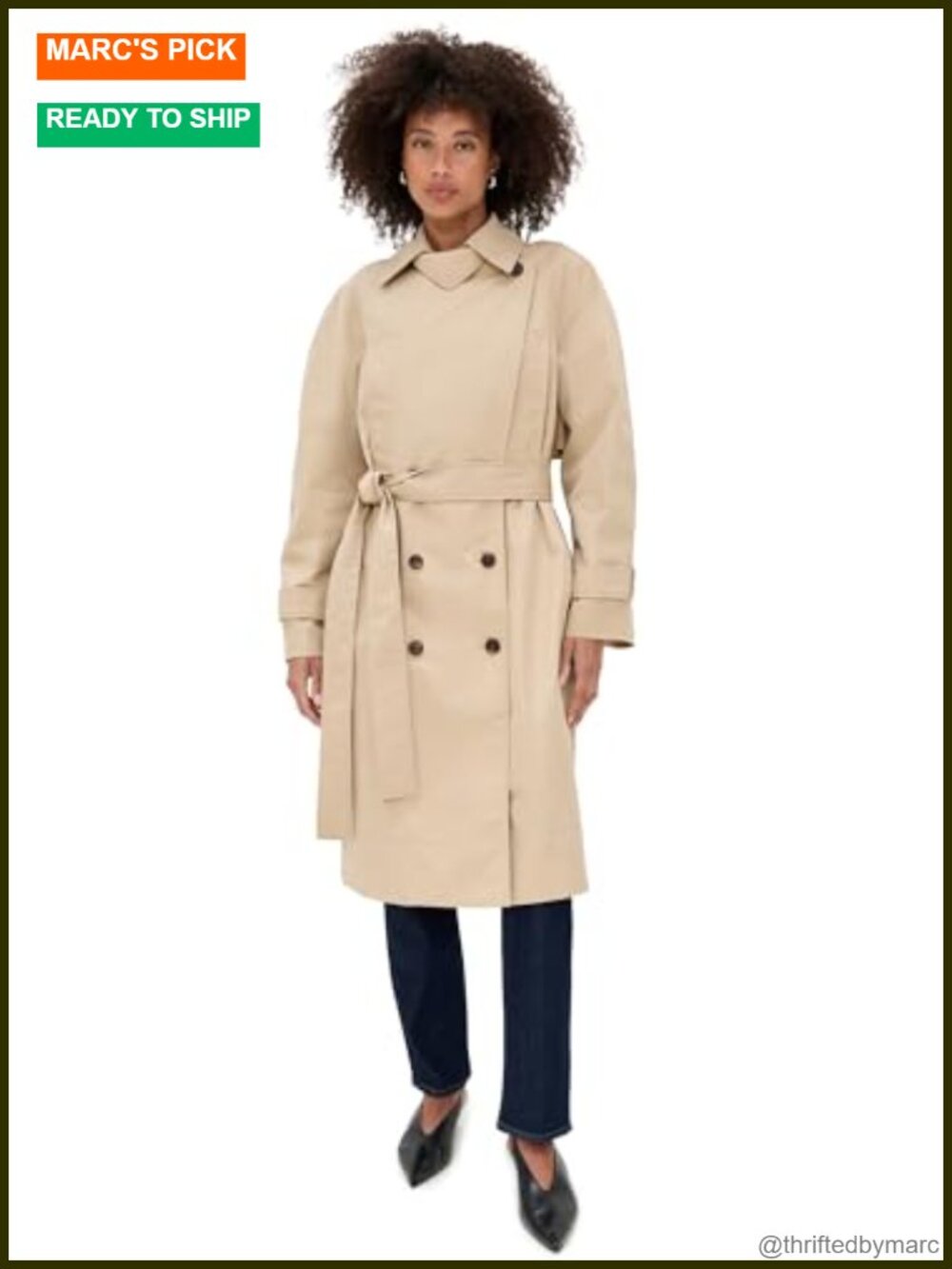 Asher Coat Women's Casual Button-Front Mid-Length Timeless